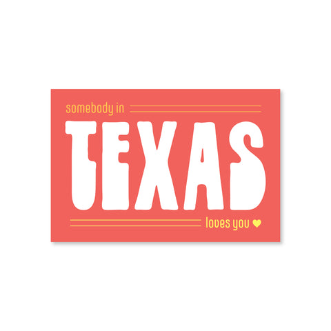 Somebody in Texas Loves You Post Card Set