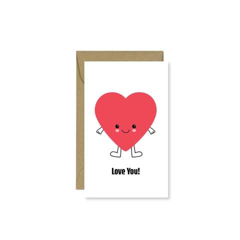 Heart Guy Mini Card