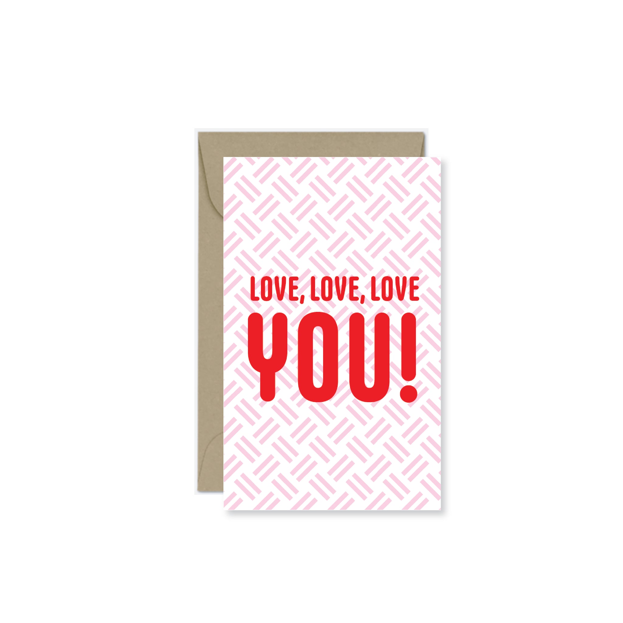 Love, Love, Love YOU Mini Card