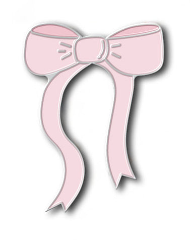 Pink Bow Enamel Pin