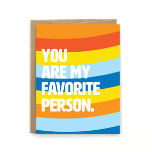 Favorite Person Card