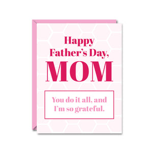 Fathers Day MOM Card
