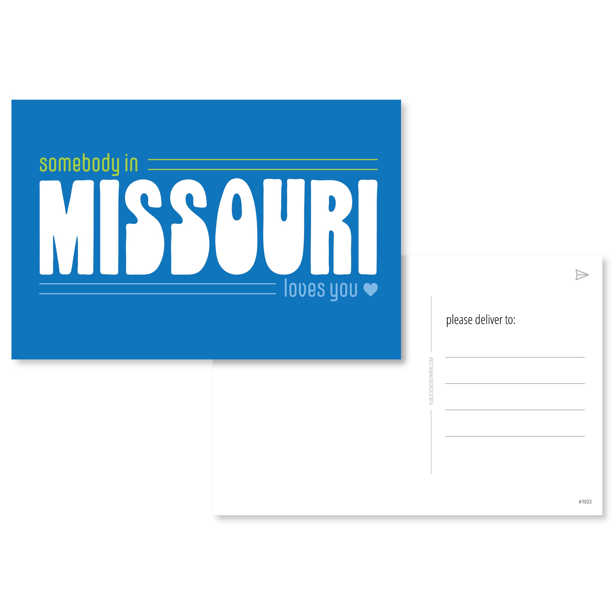 Somebody In Missouri Loves You Post Card Set