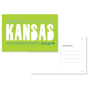 Somebody In Kansas Loves You Post Card Set