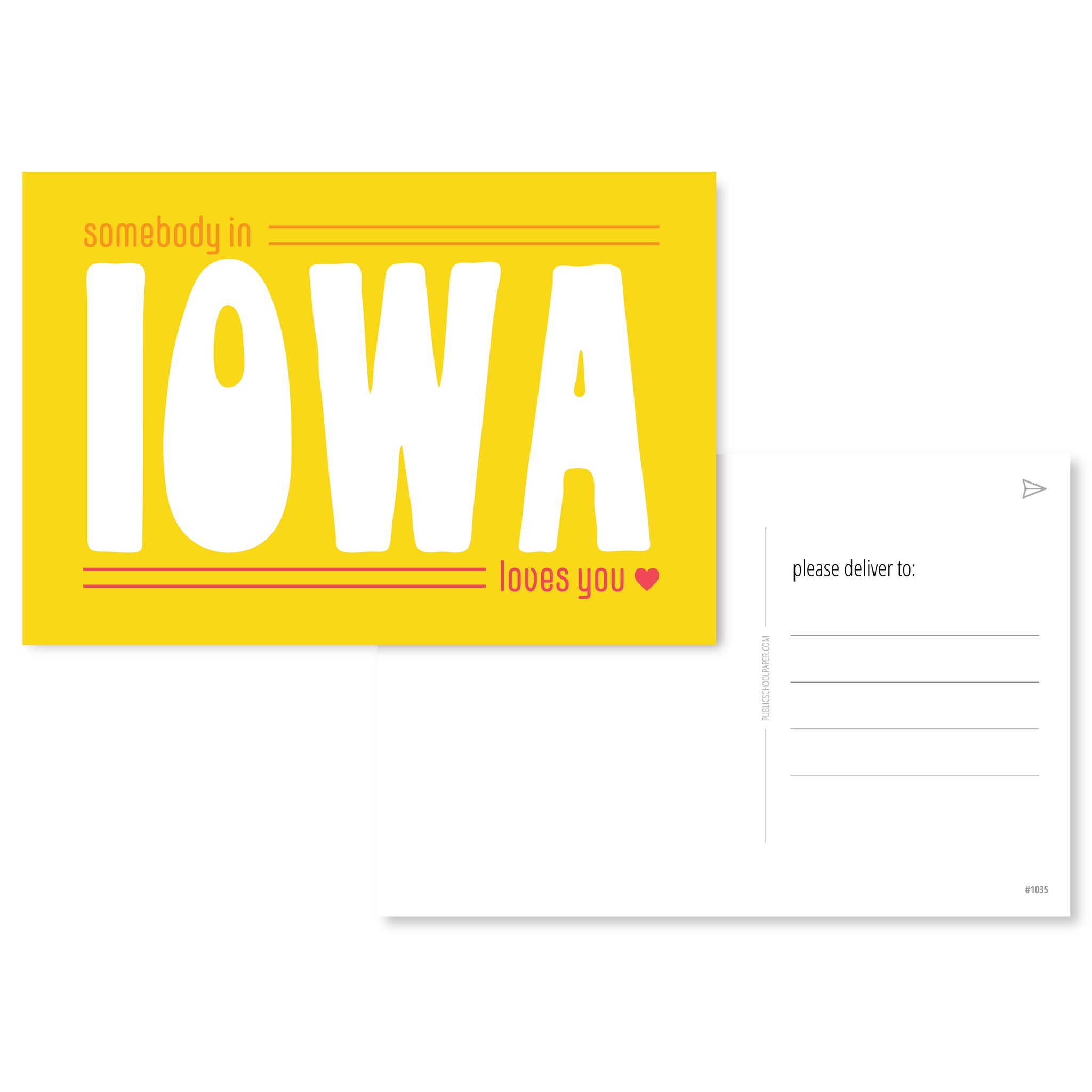 Somebody In Iowa Loves You Post Card Set