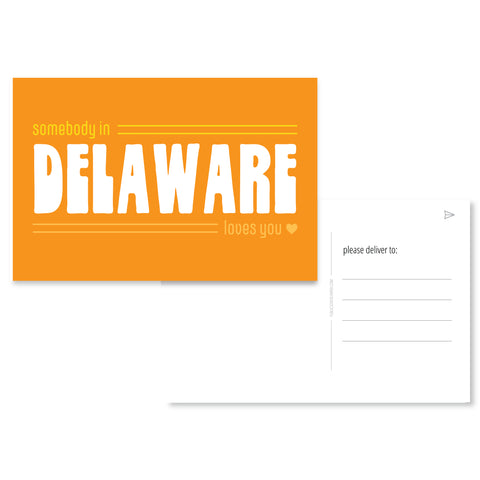 Deleware Loves You Post Card Set