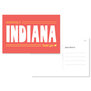 Indiana Loves You Post Card Set