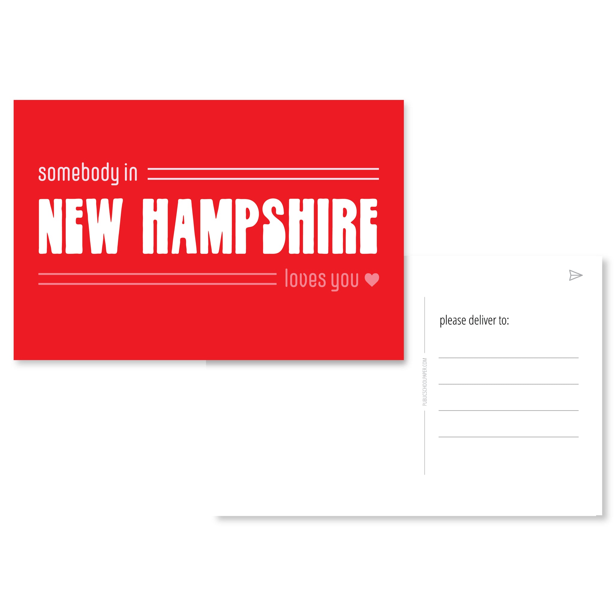 New Hampshire Loves You Post Card Set