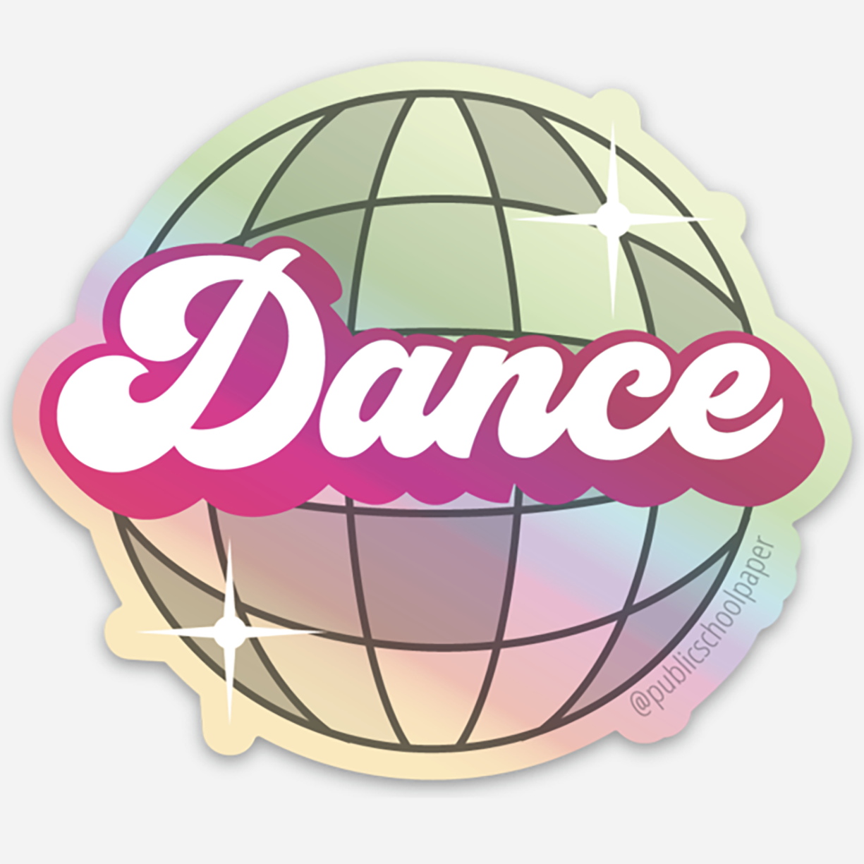 Holographic Dance Vinyl Sticker