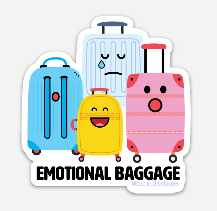 Emotional Baggage Vinyl Sticker
