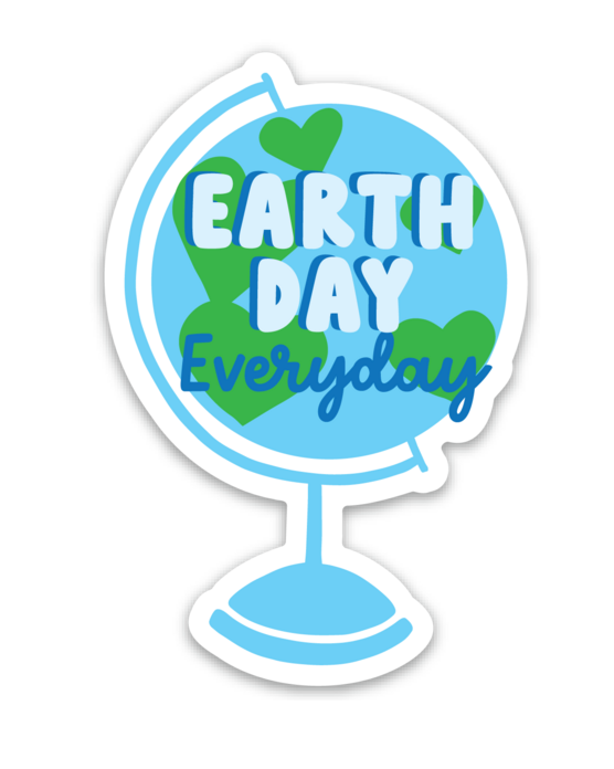 Earth Day Vinyl Sticker