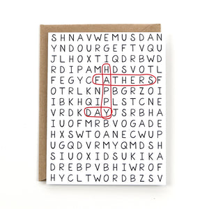 Father's Day Word Search Card