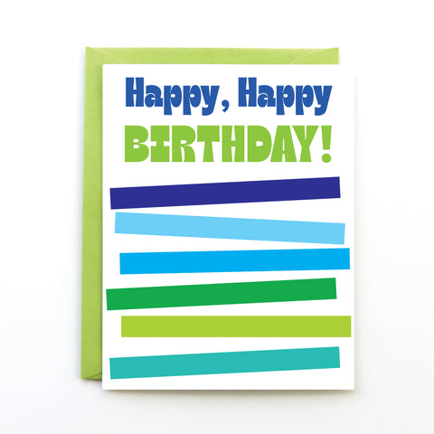 Happy Happy Birthday Card