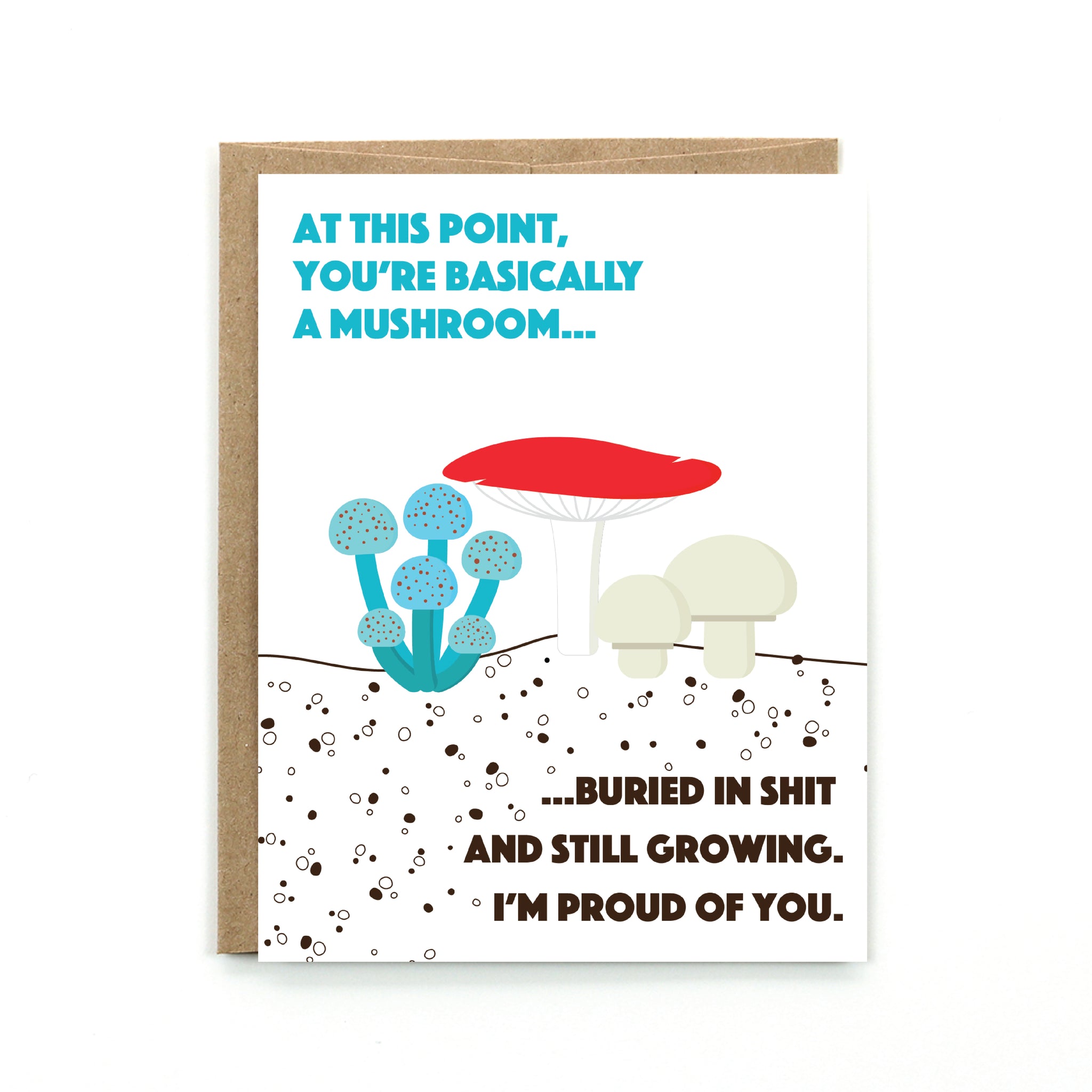 Still Growing Mushroom Card